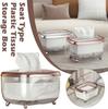 BLURISM Home decor tissue box, Transparent tissue box, convenient decorative buckle fixing, pet, ABS tissue dispenser box for table, restaurant, bathroom, cafe (Rose Gold) view 4