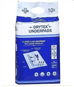 DRYTEX Disposable Underpads Sheet for Bed Protection Adult Diapers (Pack of 20)