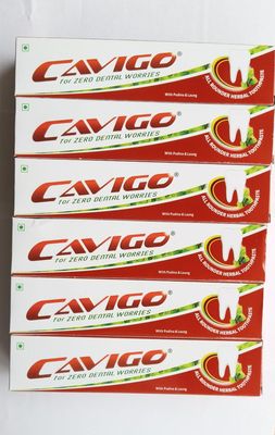 CavigoAll Rounder Toothpaste, 13 Active Ayurvedic Ingredients, Podina, Toma Beej, Lavang Oil, Prevents Gum Bleeding & Swelling, Decreases Sensitivity, 100g (pack of 6)