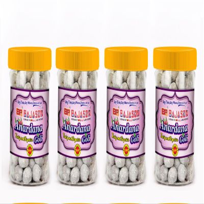 Bajason Anardana Goli | Natural & Digestive | Khatta Meetha Mukhwas, Mouth Freshner (Pack Of 4, 200g each)