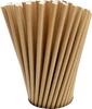 Comfy Package Brown Paper Straws 200 Count | 8 mm Diameter, 197 mm Length | 450 GSM 4-Layer Food Grade Disposable Straws for Juice, Cold Drinks & Mocktails view 1