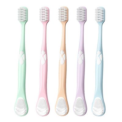HANNEA Double-Side Desiged Tongue Scraper, Ultra-soft Tongue Brush Tongue Cleaner (5 PACK)