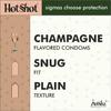 HOT SHOT Champagne Flavored Condom for Men -10 Count view 2