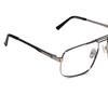 LensKandy | Zero Power Antiglare & Bluecut Computer Glasses | UV Protection Rectangular Marcel Specs For Men | Silver | Medium (LKCG9002-SILVER) view 3