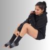 Ecosync Open Toe Bamboo Cotton Compression Socks for Men & Women | Arch & Ankle Support | Neuropathy Relief | Plantar Fasciitis & Heel Pain Recovery | Swelling & Injury Support  Black view 4