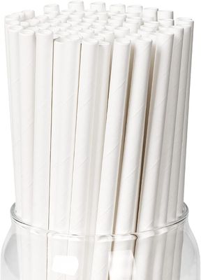 Comfy Package Paper Straws 6MM [200 Pack] # World's No.1 Paper Straw Brand with Food Grade Paper