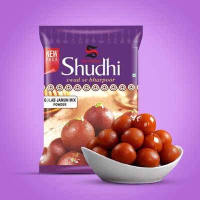 Archita Shudhi Gulab Jamun Instant Dessert Mix, Pure Veg, Delicious Indian Dessert and Mithai (2, Kilograms)