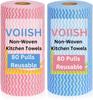 Voiish Non-Woven Kitchen Towel Rolls High Absorbency, Eco-Friendly Materials, Everyday Luxury for Your Home and Kitchen, Ideal for Cleaning, Cooking, and Daily Use (Pack of 2) view 1