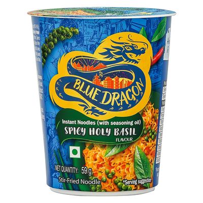 Blue Dragon Spicy Holy Basil Instant Cup Noodle 59g