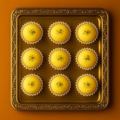 BANGLARMISTI Babu Sandesh | Authentic Bengali Sweets, Traditional Kolkata Sandesh, Soft and Delicious, Delivered All Over India, 12pcs Pack