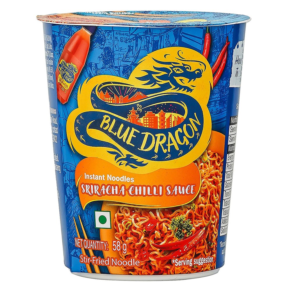 Blue Dragon Sriracha Chilli Instant Cup Noodle 58g