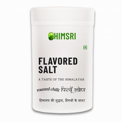 Himsri Pahadi Roasted Chilli Flavoured Salt 200gms | Smoky & Spicy Himalayan Blend