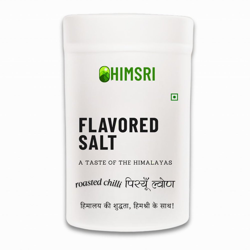 Himsri Pahadi Roasted Chilli Flavoured Salt 200gms | Smoky & Spicy Himalayan Blend