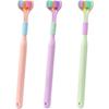3-Sided Triple Angle Toothhugger Training Manual Toothbrush, Ultra Soft Bristles, Toddler and Autistic Oral Care Gentle Clean Each Tooth to Completely Cover The Toothbrush, 1pc only view 1