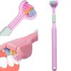 All Sides Toothbrush 3-Sided Cleaning Training Great Angle Tooth Brush Completely Cover Each Tooth Toothbrush Bristles Clean, Manual, Kid view 1