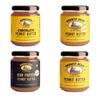 Brawny Bear Peanut Butter Flavored Combo - Crunchy + High Protein + Classic + Chocolate Peanut Butter, Creamy, Healthy, Natural Sweetened with Dates, No Added Sugar, Vegan, Pack of 4, 800g (200g each) view 1