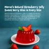 Meron Strawberry Jelly Premix 270 g | Instant Dessert Mix | 100% Vegetarian | Preservative Free | Make in 3 Easy Steps | Ready to Make Strawberry Jelly Powder view 2