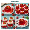 Meron Strawberry Jelly Premix 270 g | Instant Dessert Mix | 100% Vegetarian | Preservative Free | Make in 3 Easy Steps | Ready to Make Strawberry Jelly Powder view 3