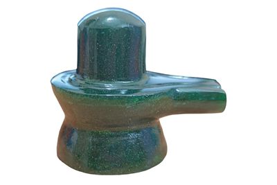 100% Natural Margaj Stone Shivling Or Green Aventurine Shiva Lingam Or Emerald Shivling for Home Puja | Size 5 cm x 4 cm, Weight Between 125-135g (Approx)