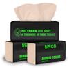 Beco Bamboo Facial Tissue Paper Box-Soft Pack | 200 pulls x 3 packs | Super Soft, Skin Friendly & Highly Absorbent Face Tissue Napkins | Car Tissues | 100% Natural & Ecofriendly | 2 ply-600 Pulls view 1