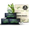 Beco Bamboo Facial Tissue Paper Box-Soft Pack | 200 pulls x 3 packs | Super Soft, Skin Friendly & Highly Absorbent Face Tissue Napkins | Car Tissues | 100% Natural & Ecofriendly | 2 ply-600 Pulls view 2