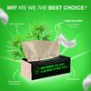 Beco Bamboo Facial Tissue Paper Box-Soft Pack | 200 pulls x 3 packs | Super Soft, Skin Friendly & Highly Absorbent Face Tissue Napkins | Car Tissues | 100% Natural & Ecofriendly | 2 ply-600 Pulls view 4
