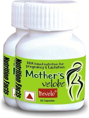 Develo Prenatal Multivitamin for pregnancy & Lactation for Pregnant & Lactating Women (pack of 2)  60 Capsule
