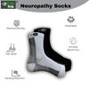 Ecosync Unisex Cotton Orthopedic Neuropathy Socks (Pack of 2) combo | Moisture-Wicking, Breathable, Soft & Comfortable | Anti-Bacterial, Durable, Eco-Friendly | Seamless Design | White & Black view 2
