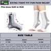 Ecosync Unisex Cotton Orthopedic Neuropathy Socks (Pack of 2) combo | Moisture-Wicking, Breathable, Soft & Comfortable | Anti-Bacterial, Durable, Eco-Friendly | Seamless Design | White & Black view 3