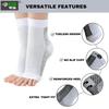 Ecosync Unisex Cotton Orthopedic Neuropathy Socks (Pack of 2) combo | Moisture-Wicking, Breathable, Soft & Comfortable | Anti-Bacterial, Durable, Eco-Friendly | Seamless Design | White & Black view 4