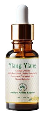 Aadhya Aroma Exports || Ylang Ylang Essential oil for Hair Growth,Strengthen Hair Roots,Controls Hair fall, Controls Acne ||Therapeutic Grade For Skin & Hair Care -Pure,Natural & Undiluted Premium Essential Oil (30ml)||