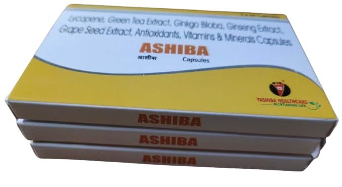 ASHIBA - Multivitamin & Multimineral Capsules for Daily Energy, Stamina & Immunity (10 Capsules) * 3 PACK