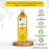 Natureway unrefined Agmark Grade -1 Wood Cold Pressed Til ,Sesame, Gingelly OIL 1 L + Groundnut ,Peanut oil 1 l Pack Of -2 | Kolhu / Kacchi Ghani/Ganuga /Chekku / Zero Transfat Free / Helps for Lower Cholesterol / Natural Antioxidants | Chemical - Pr view 4