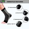 Ecosync Unisex Bamboo Cotton Orthopedic Neuropathy Socks | Moisture-Wicking, Breathable, Soft & Durable | Anti-Bacterial, Eco-Friendly | Seamless Design | Combo Pack of 2 - Black & White view 4