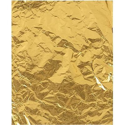 Aluminium Foil Candy Wrappers, Chocolate Wrapping Paper, 300 Pieces, 4 Inch Square, Smooth Surface, Gold, for DIY Packaging, Party, Wedding, Birthday, Valentine, Christmas Accessories