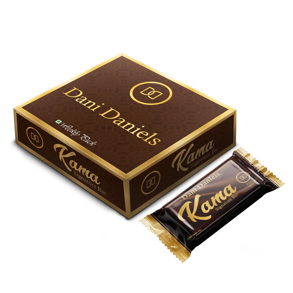 KAMA Signature Bar: Energy Bar, Instant Energy & Stamina Boost for Men - Natural Herb Blend, Endurance & Vitality Support, Gluten-Free, 7 x 60g Bars