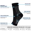 2 Pcs Neuropathy Socks, Compression Socks, Compression Socks for Men Foot Pain Relief Products Open Toe Foot Sleeves Compression Socks for Ankle Swelling Achilles Tendon Arch Support Suitable for Feet Ranging from 25 to 27cm view 3