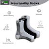 Ecosync Ortho Bamboo Neuropathy Socks Combo Pack of 3, White/Black/White - Cooling Compression for Women, Nano for Men & Women, Pain Relief, Anti-Bacterial, Seamless, Moisture Wicking view 2