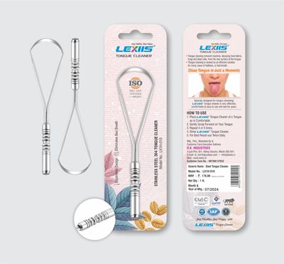 LEXIIS Silver Steel Tongue Cleaner For Men And Women | For Fresh Breath, Improved Taste Sense & Bacteria Removal | U-shaped (7)