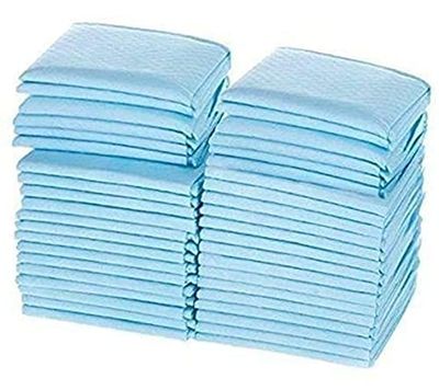 Disposable Underpad Sheet (Pack of 30 Pcs, Blue, Size: 60x60 cms) with Super Absorbent Polymer for Bedwetting Protection