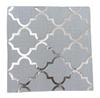 LUDALY Silver With Abstract Silver Foil Lines 3Ply Paper Napkins for Cocktails, Brirthdays Anniversary and Christmas parties | Pack of 20 view 2