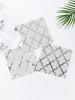 LUDALY Silver With Abstract Silver Foil Lines 3Ply Paper Napkins for Cocktails, Brirthdays Anniversary and Christmas parties | Pack of 20 view 4