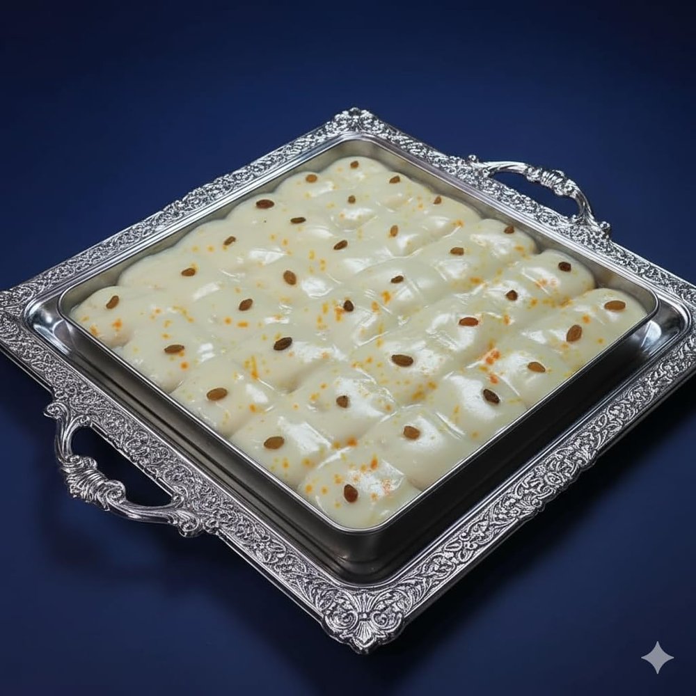 BANGLARMISTI Nolen Gur Malai Madhuri | Delicate Bengali Sweet, Pure Chena, Soft, Spongy, and Delicious, 8pcs Pack, Delivered Fresh from Kolkata
