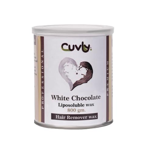 CUVLY Wax For Women Waxing Kit Combo Wax Hair Removal Wax White Chocolate Wax Liposoluble 800gm Wax Strip and Knfie Waxing Combo | Hair Removal Waxing Kit Women (Liposoluble Wax)