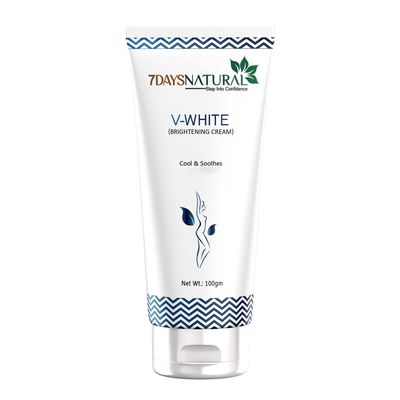 7DAYSNATURAL Intimate Area Lightening Cream | Private Part Brightening Cream | Hydrating & Moisturizing with Ayurvedic Extracts | Non-Greasy Daily Use (100g)