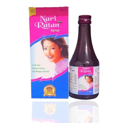 Nari Ratan A Herbal Uterine Syrup For Women | Natural Ayurvedic Uterine Tonic, Nari Ratan 20 Tablets FREE PACK OF 2X200ML (NARI RATAN SYRUP)