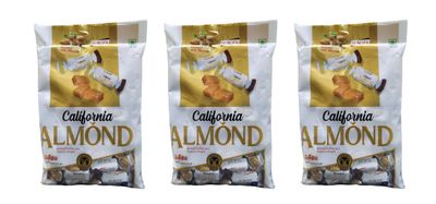 Glacier California Almond Toffee | Soft and Tasty California Almond Toffees With Creamy Delight | Jumbo Creamy and Smoothie | Poly Pack of 3/50 pcs in Each Pack/ 300gm x3