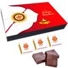 CHOCOINDIANART Celebrate Raksha Bandhan with a Luxurious Chocolate Gift Box: A Perfect Blend of Tradition and Sweetness for Brothers and Sisters 12 Chocolates in the Box (BWB_12_901R) view 1