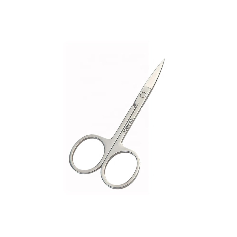 Sharum Crafts Eyebrow Scissors for Men & Women Precision Moustache, Nose Hair & Beard Trimming Small Shaving & Grooming Scissors 1PC Sharp, Professional Eyebrow Trimmer for Hair Cutting & Shaping