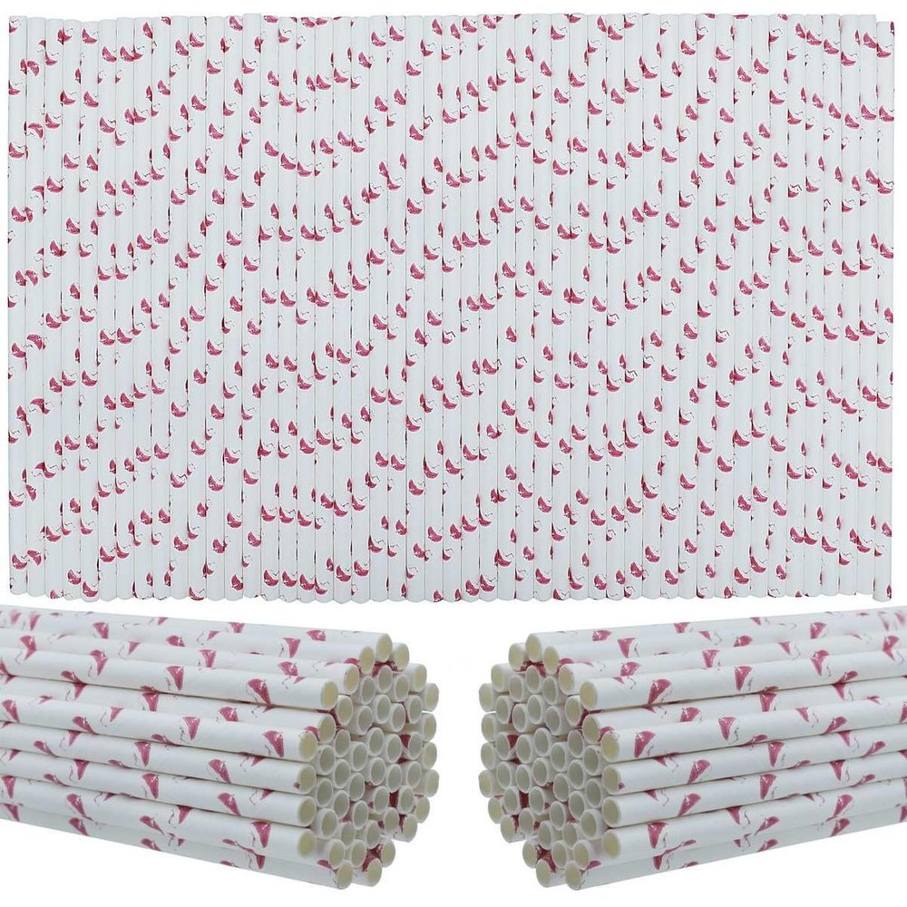 Aadya Crafts Colourful Decorative Pipe 100 pcs Paper Straw Size 6MM 100% Biodegradable, Eco-Friendly Non-Toxic and Odour-Free, JPS6MM